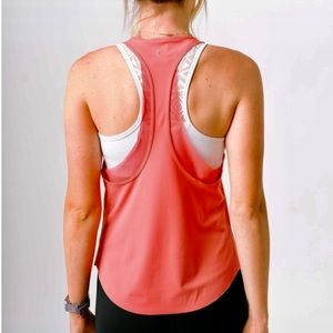 ZYIA Coral Double Racer Tank